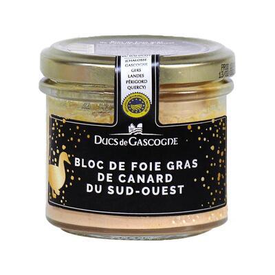 Kachní Foie Gras z Jihozápadu Francie v bloku ve skle 90g Ducs de Gascogne