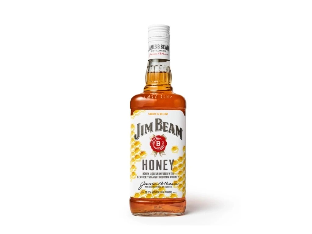 Jim Beam Bourbon Honey 35% 1 l (holá láhev)
