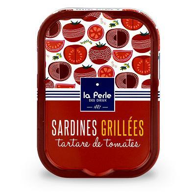 La Perle Grilované Francouzké sardinky v rajčatovém tartare 115g