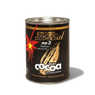 Becks Cocoa BIO rozpustná čokoláda ESPECIAL No. 3 z Veitnamu 75% - v plechovce 250g