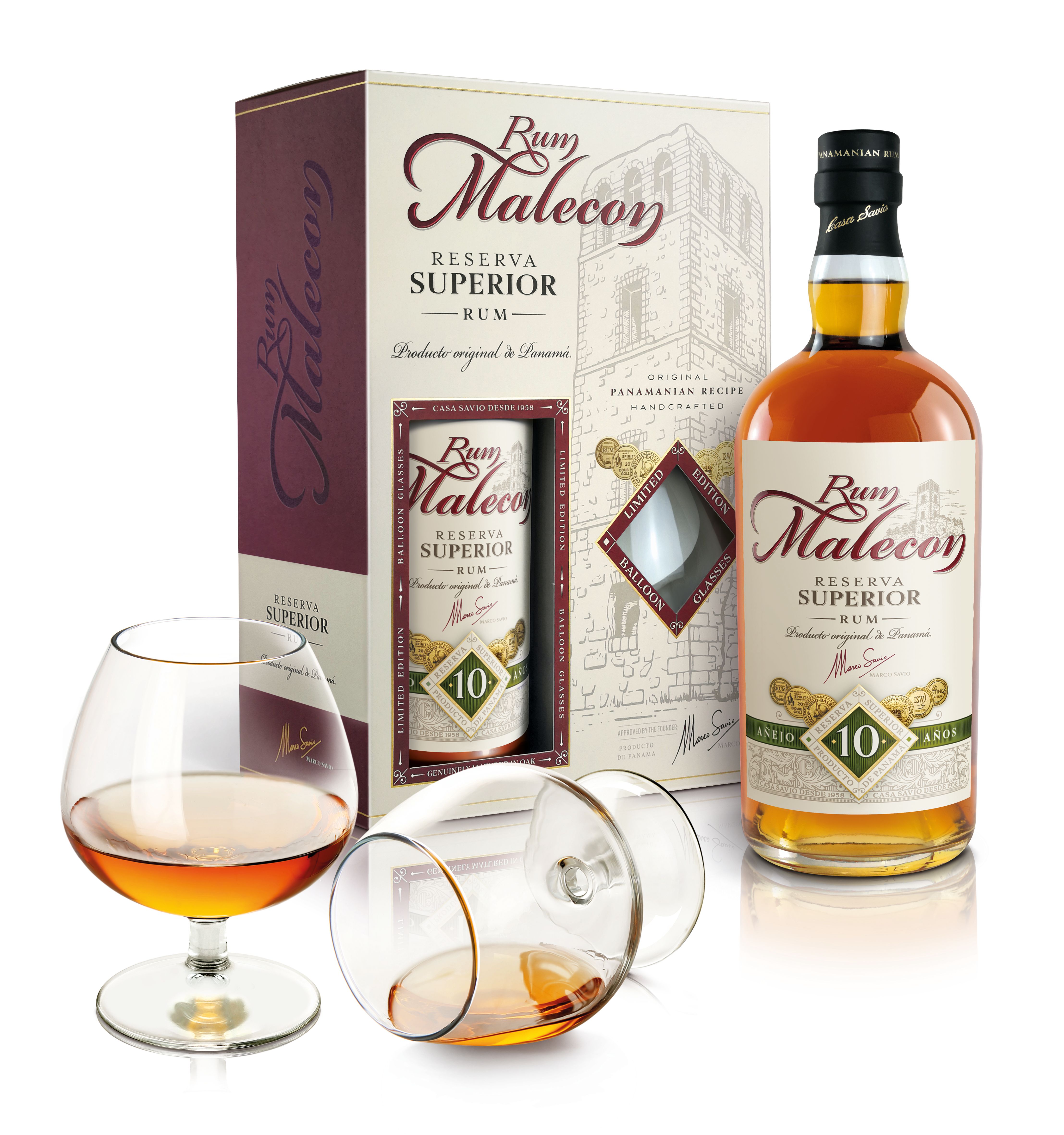 Malecon 10 Y.O., GLASS SET