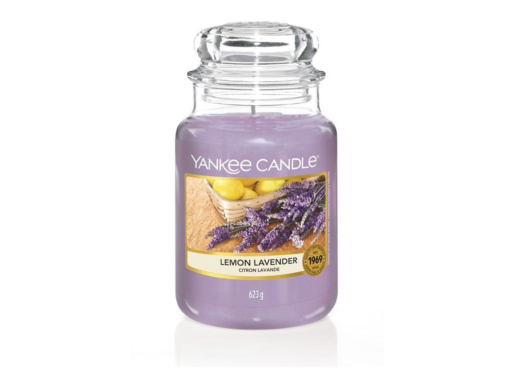 Svíčka Yankee Candle Lemon Lavender - Citron a Levandule 623g velká