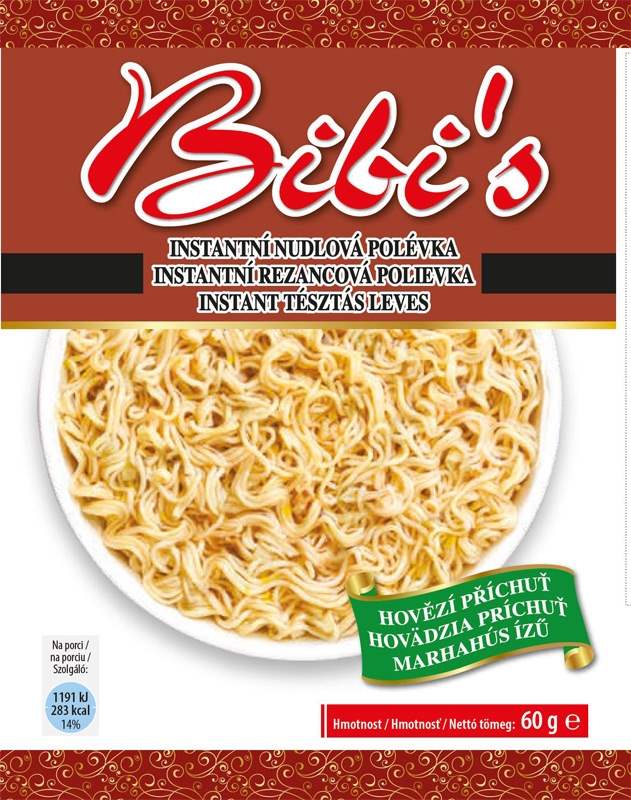 Bibis Polévka instantní hovězí 60g