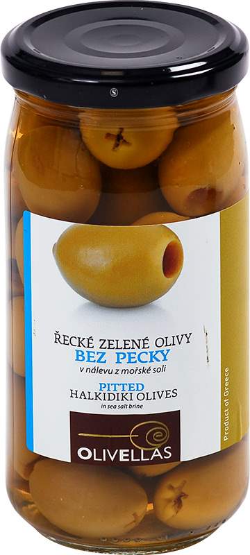 Olivellas Olivy zelené bez pecky 380g