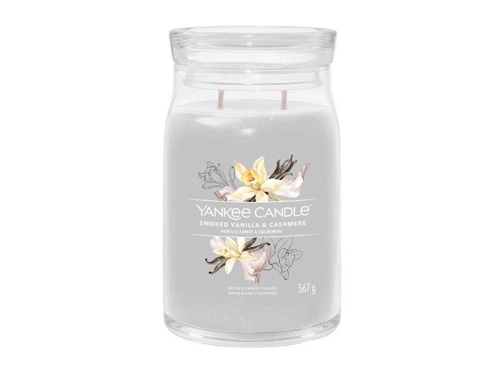 Svíčka Yankee Candle Signature SMOKED VANILLA & CASHMERE - Kouřová vanilka a kašmír 567