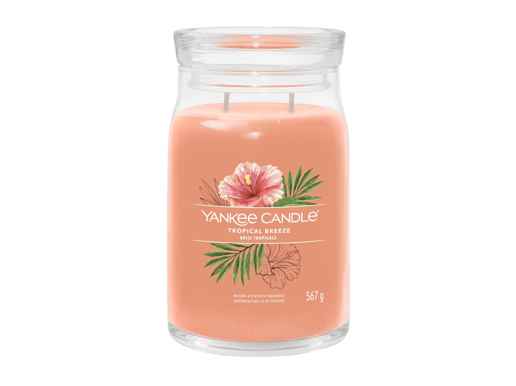 Svíčka Yankee Candle Signature TROPICAL BREEZE - Tropický vánek 567g velká