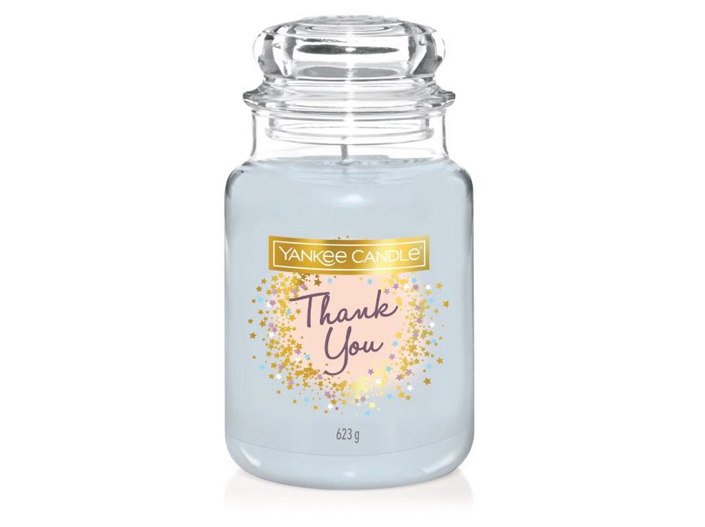 Svíčka Yankee Candle Thank You - Děkuji 623g velká