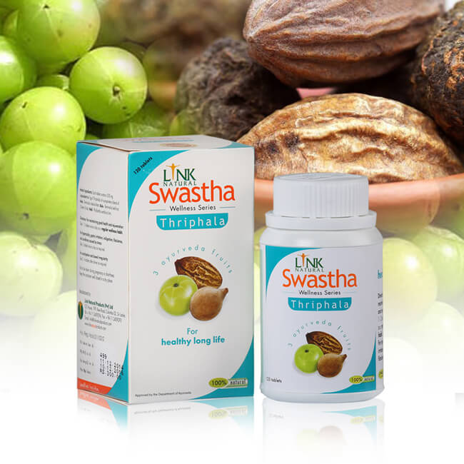 Swastha Thriphala - balení 120 detoxikačních tabletek Link Natural
