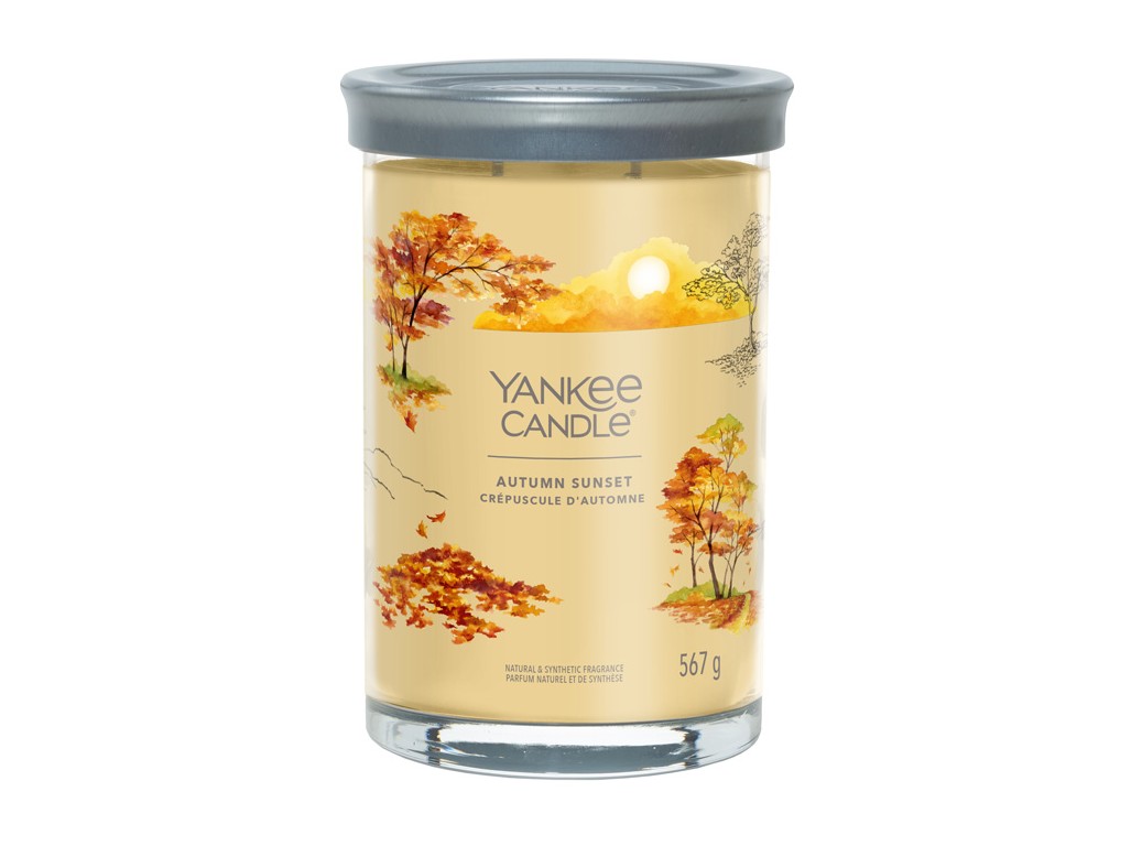 Svíčka Yankee Candle Signature AUTUMN SUNSET - Podzimní západ slunce 567g TUMBLER VELKÝ