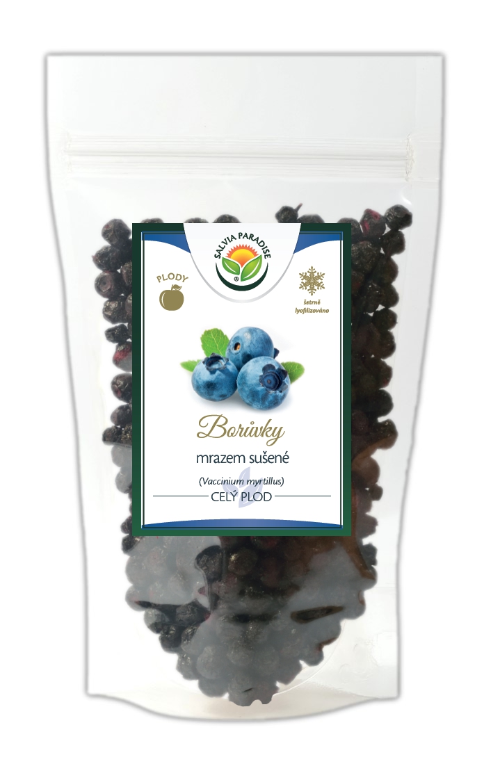 Borůvky celé sušené mrazem - lyofilizované 25g Salvia Paradise