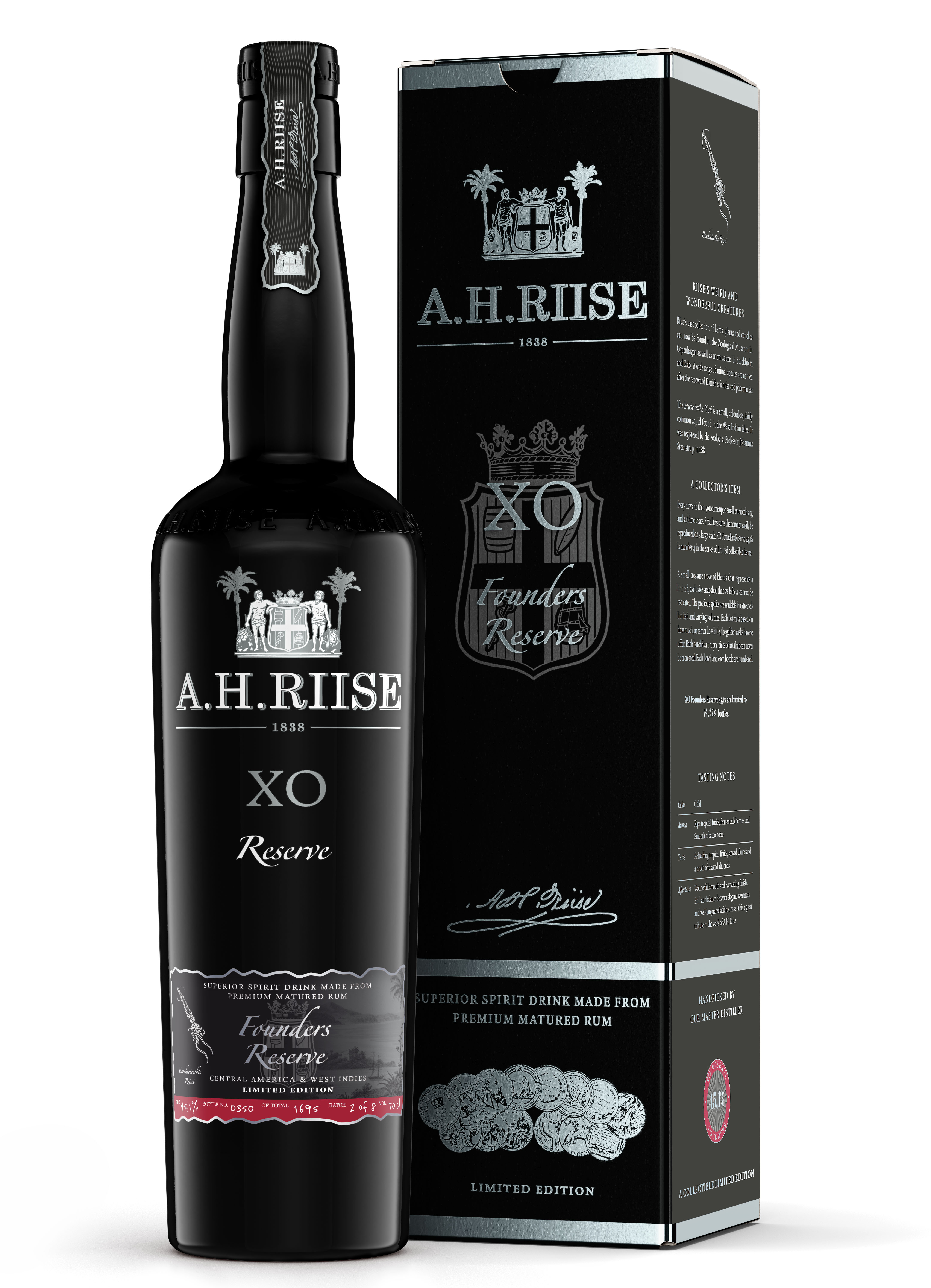 A.H. Riise A. H. Riise XO Founders Reserve batch IV 45,1% 0,7 l (karton)