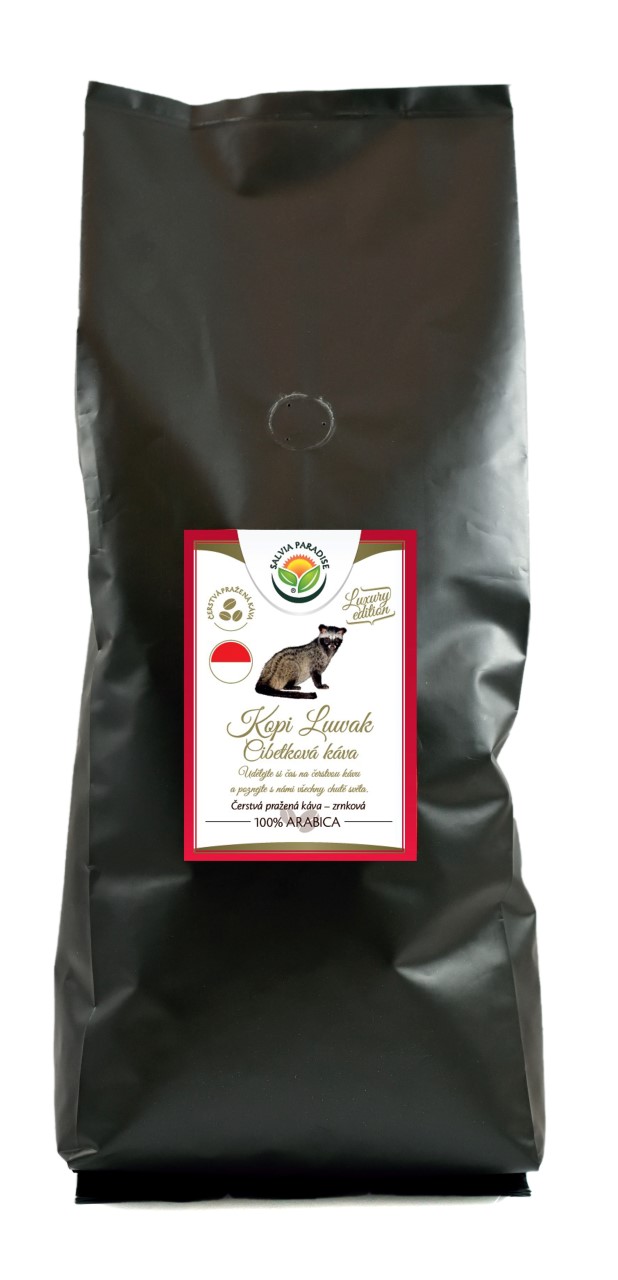Káva - Kopi Luwak - cibetková káva 1kg Salvia Paradise