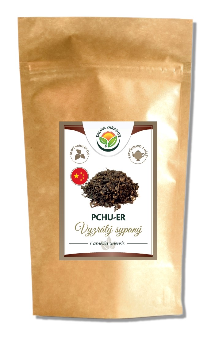 Čaj Pchu-er Vyzrálý - černý čaj sypaný 150g Salvia Paradise