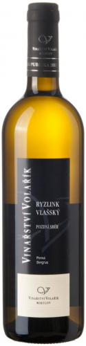 Vinařství Volařík Ryzlink vlašský pozdní sběr 0,75l 12%