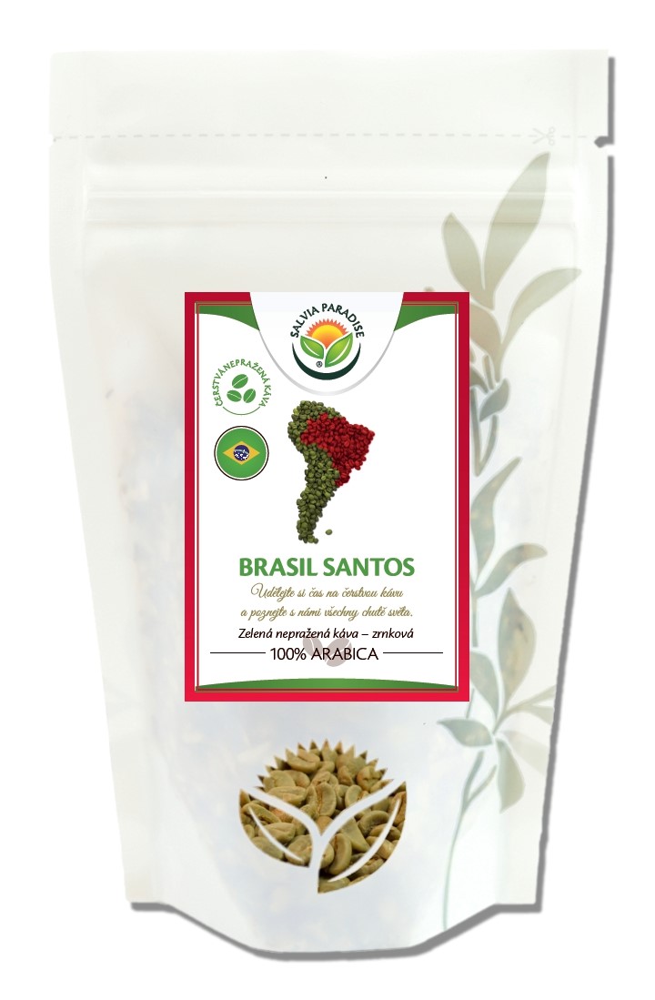 Káva - Brasil Santos zelená nepražená - zrnková 250g Salvia Paradise