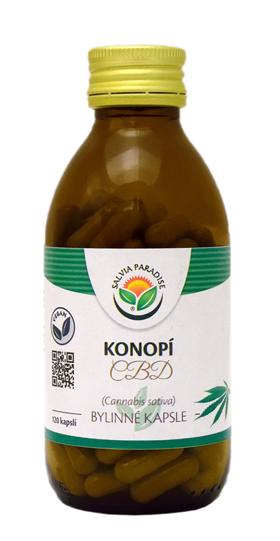 Konopí CBD - Cannabis sativa kapsle 120 ks Salvia Paradise
