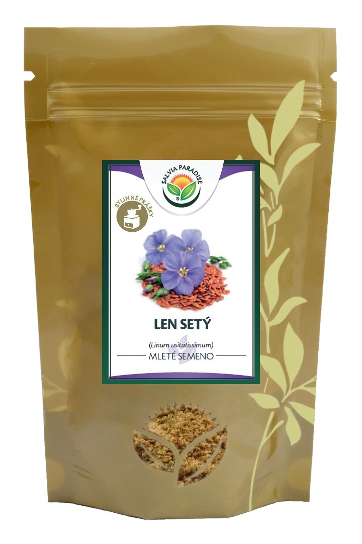 Lněné semínko - len setý - mleté semeno 100g Salvia Paradise