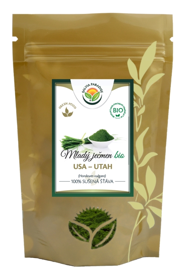 BIO Mladý zelený ječmen - 100% sušená šťáva 50g Salvia Paradise