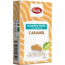 Sula Sulá Creme Caramel - bonbóny s příchutí Caramel bez cukru 44g