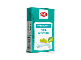 Sula Sulá Euka Menthol - bonbóny s příchutí eukalyptu a mentholu bez cukru 44g