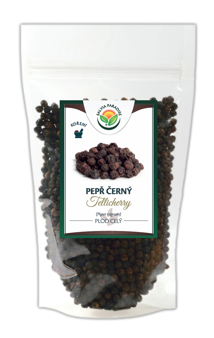 Pepř černý celý Tellicherry 250g Salvia Paradise