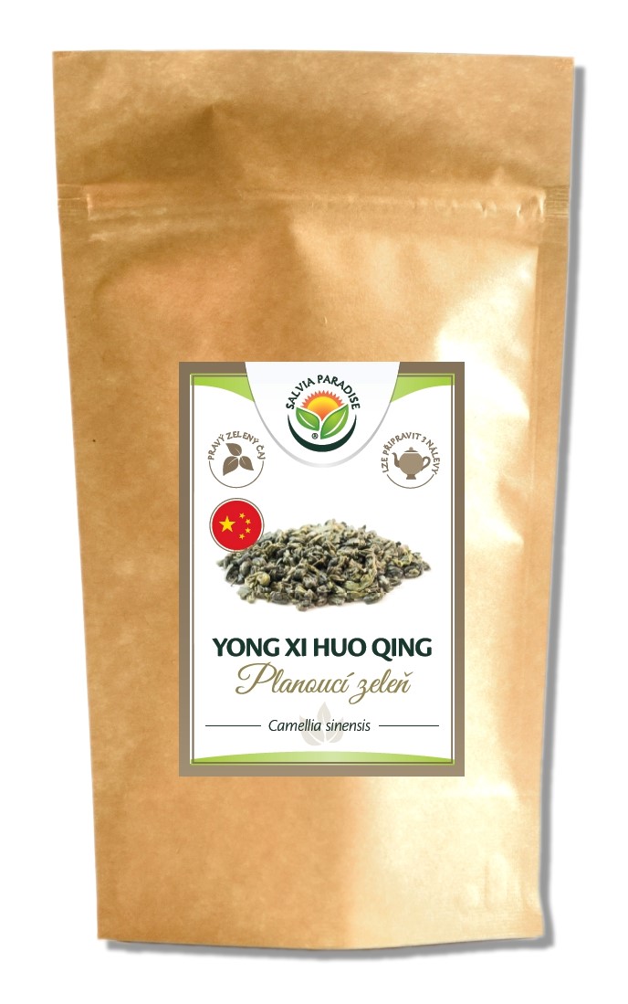 Čaj Planoucí zeleň - Yong XI HUO Qing - zelený čaj sypaný 70g Salvia Paradise