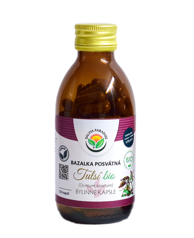 BIO Tulsí - bazalka posvátná kapsle 120ks Salvia Paradise