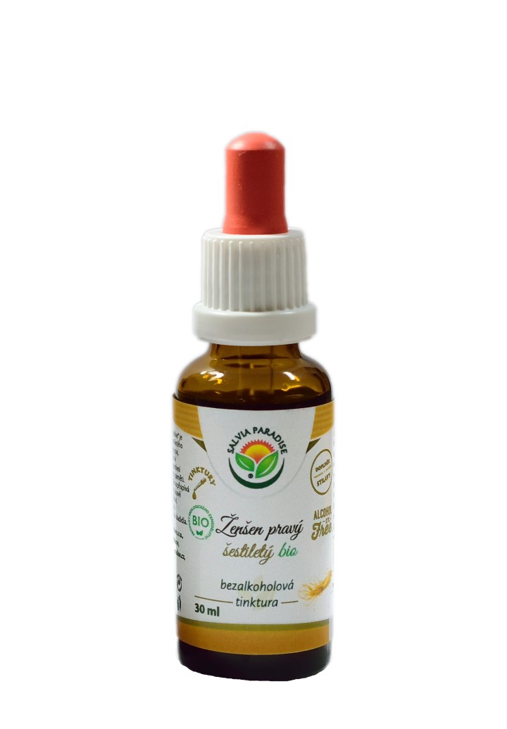 BIO Ženšen pravý 6letý AF tinktura 30ml Salvia Paradise