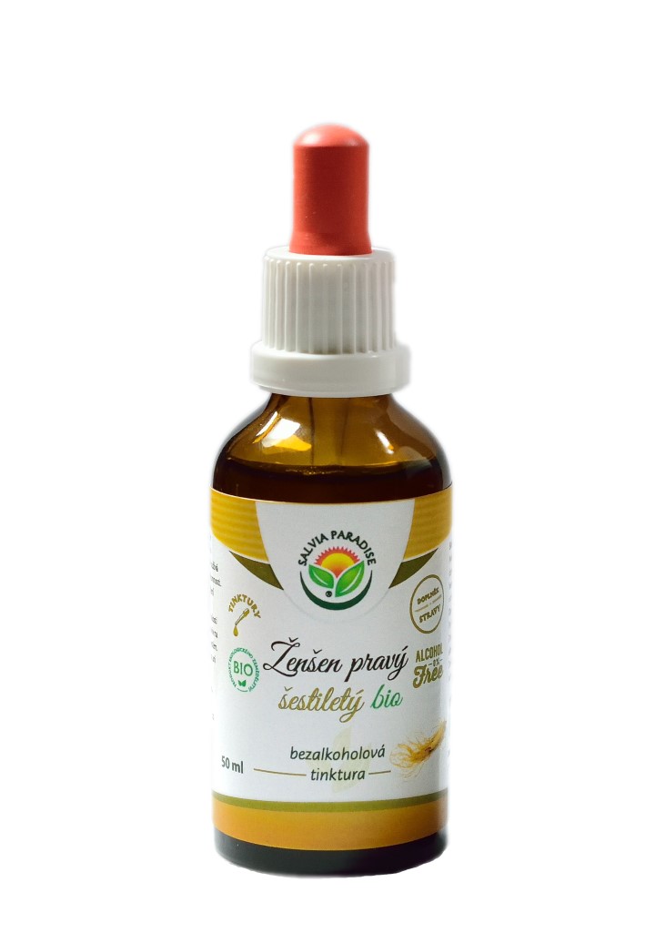 BIO Ženšen pravý 6letý AF tinktura 50ml Salvia Paradise