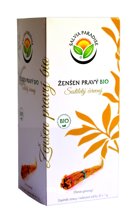 BIO Ženšen pravý červený 6letý - nálevové sáčky 20x1g Salvia Paradise