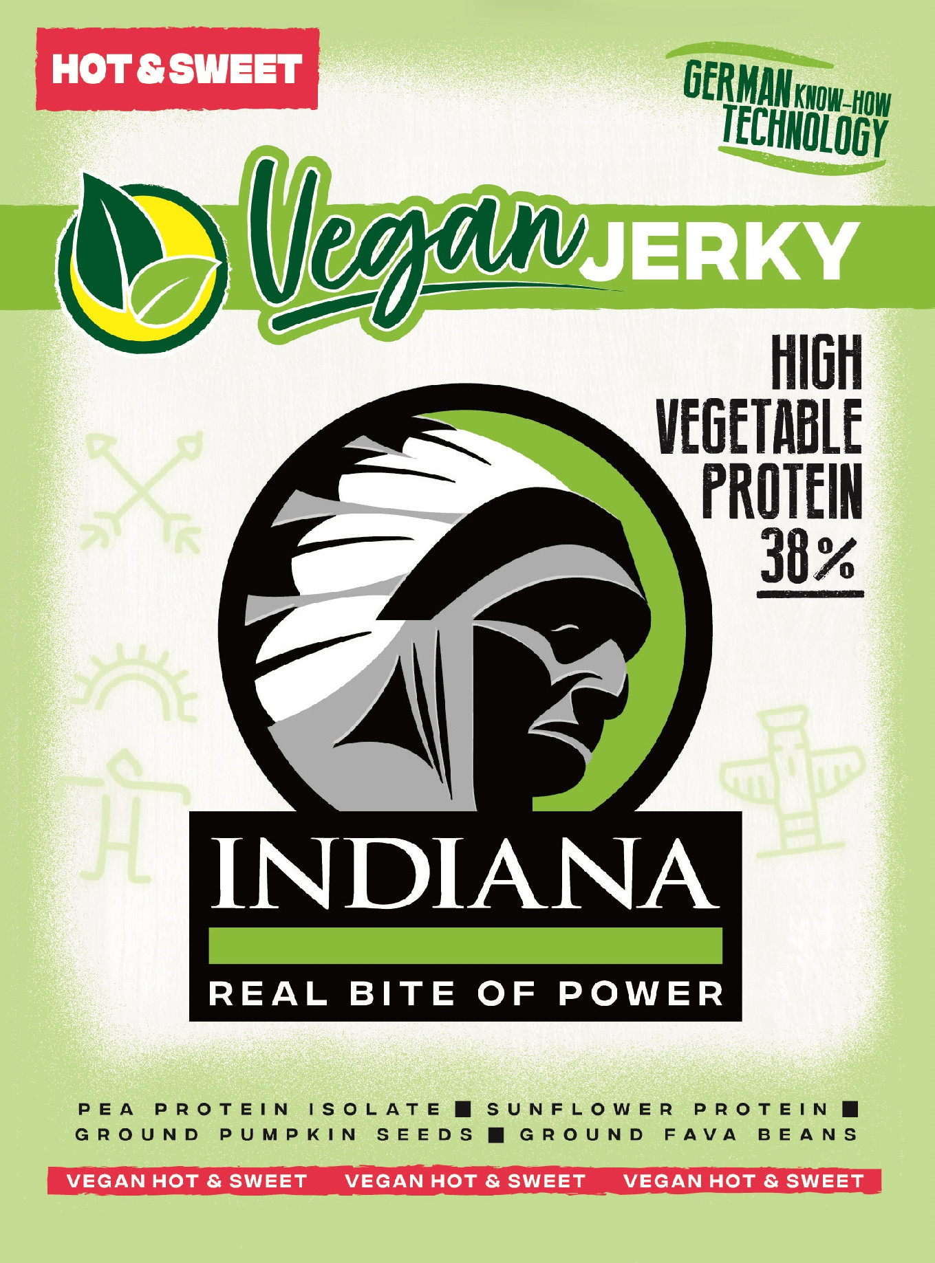 Iindiana Indiana Vegan Jerky Chipotle 25g