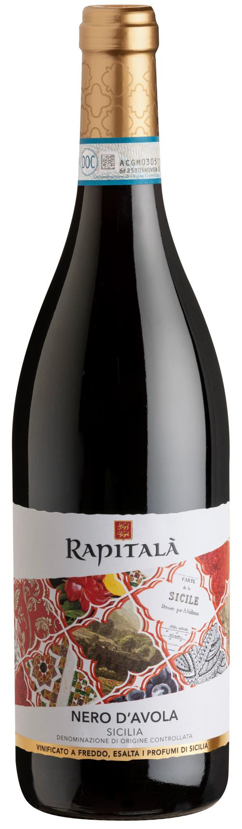 Rapitala Nero D Avola Le Maioliche Sicilia DOC 0,75l (holá láhev)