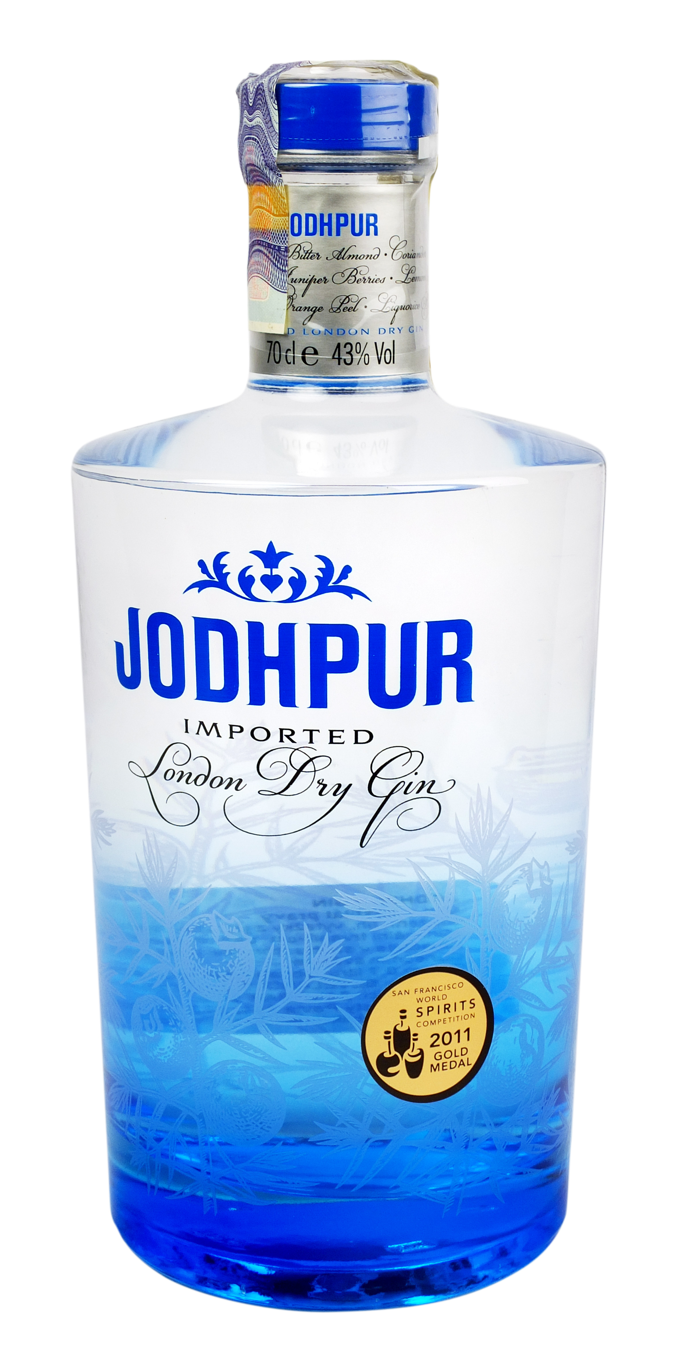 Jodhpur Gin 43% (dárkové balení 3 x 0,7 l + 6 sklenic + ibišek set)