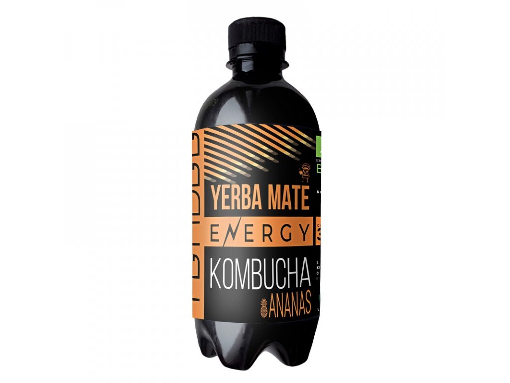 YERBEE Energy Drink Yerba Mate Kombucha Ananas 400 ml Organic