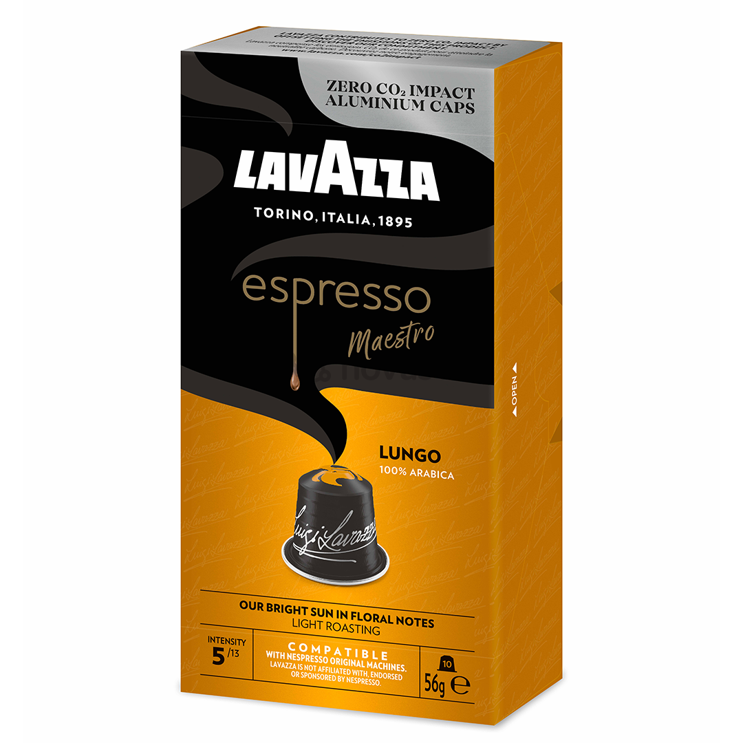 Kávové kapsle Lavazza Nespresso Maestro Lungo 10 kapslí 50g