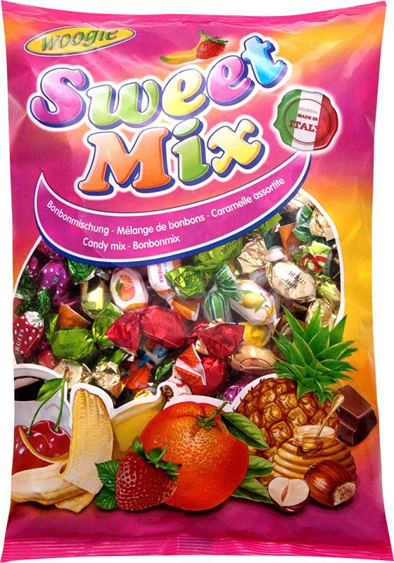 Bonbóny Woogie Sweet Mix s ovocnou příchutí Itálie 1kg