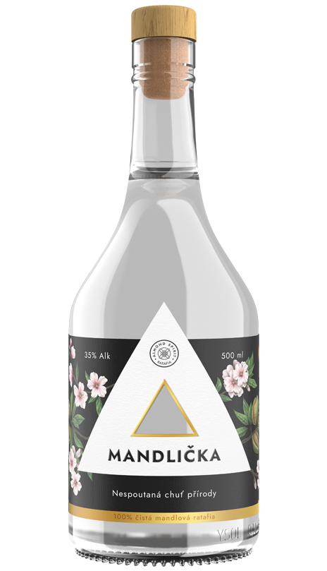 Likér Ratafia Mandlička 33% 0,5l (holá láhev)