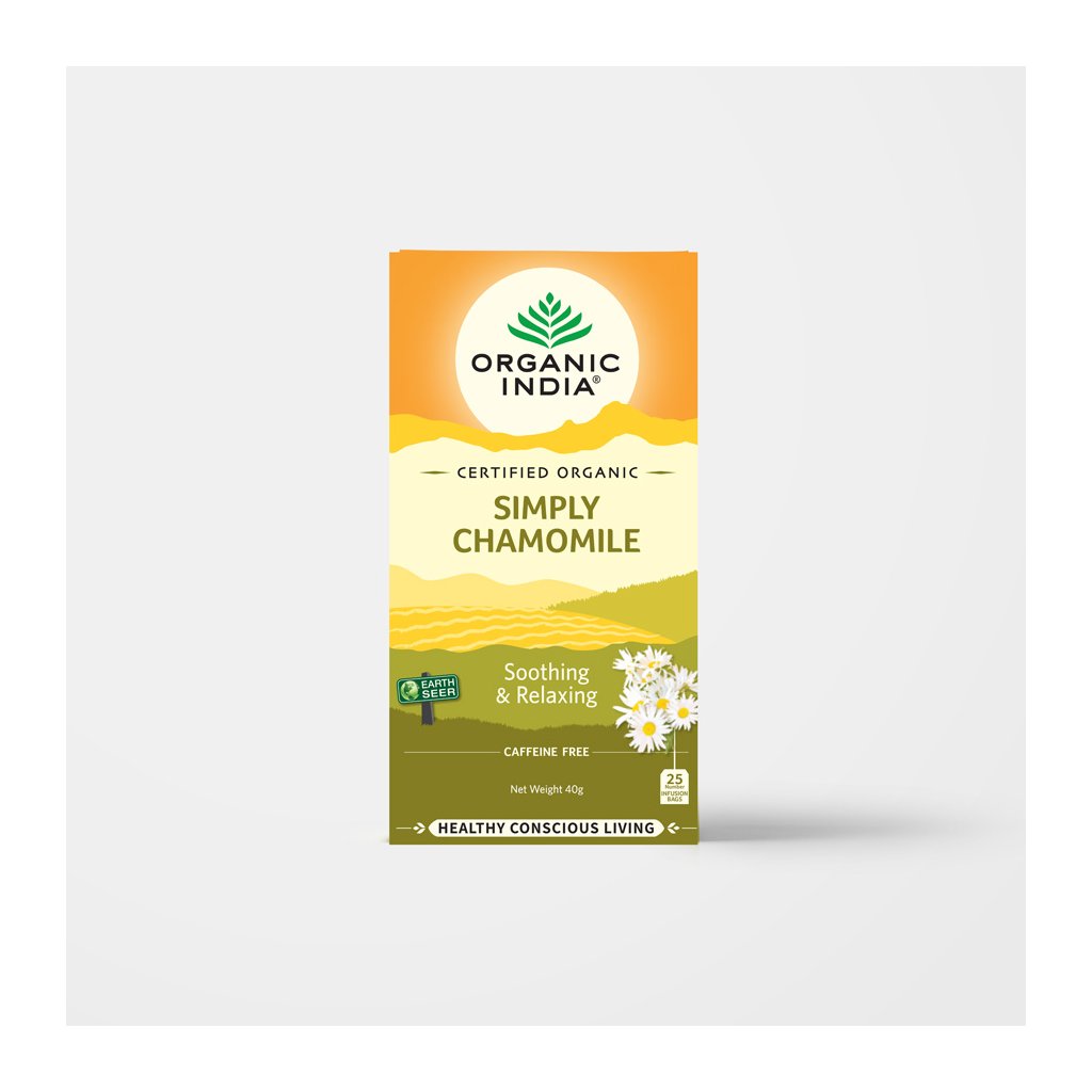 BIO Čaj Simply Chamomile - Heřmánek - sáčkový 25ks Organic India