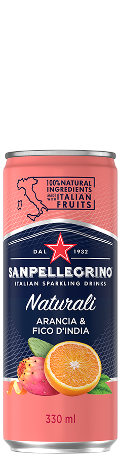 Sanpellegrino Aranciata Fico d India - Pomeranč a opuncie v plechovce 0,33l