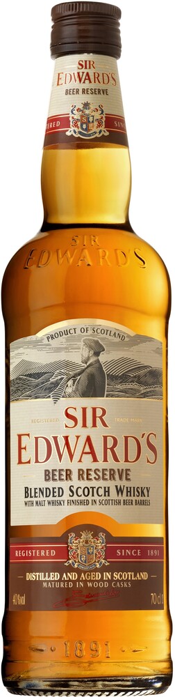 Whisky Sir Edwards Beer Reserve Blended Scotch 40% 0,7 l (holá láhev)