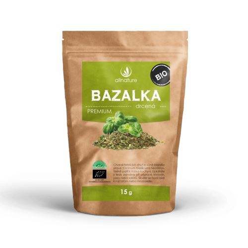 Allnature BIO Bazalka drcená 15 g