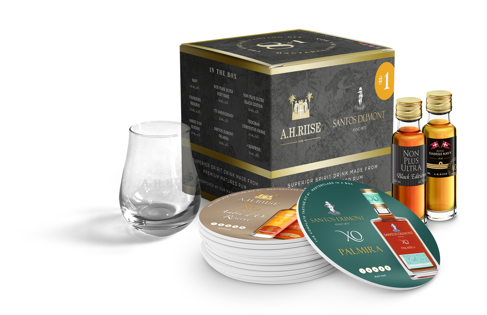 A.H. Riise A. H. Riise Tasting Kit 1 Albert 41,17% 9x0,02 l (karton)