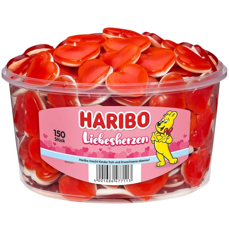 Haribo Liebesherzen Dóza 150 Ks