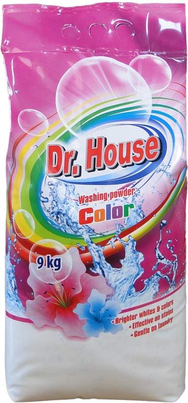 Dr House Dr.House Prášek na praní Color - 90 pracích dávek - 9kg