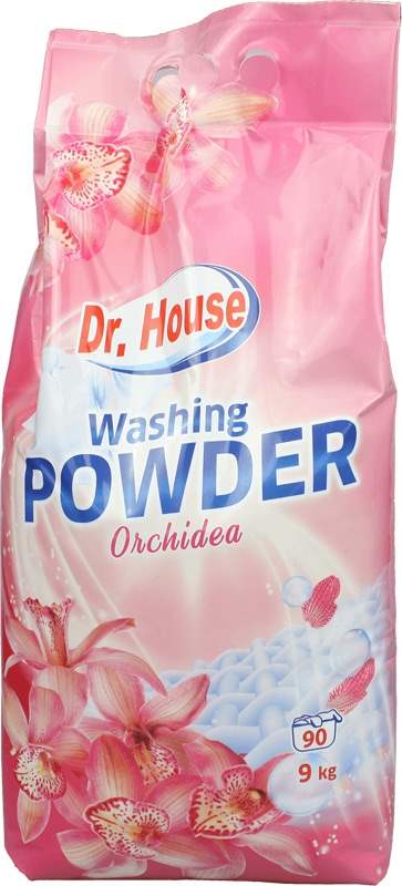 Dr House Dr.House Prášek na praní Orchidea - 90 pracích dávek - 9kg