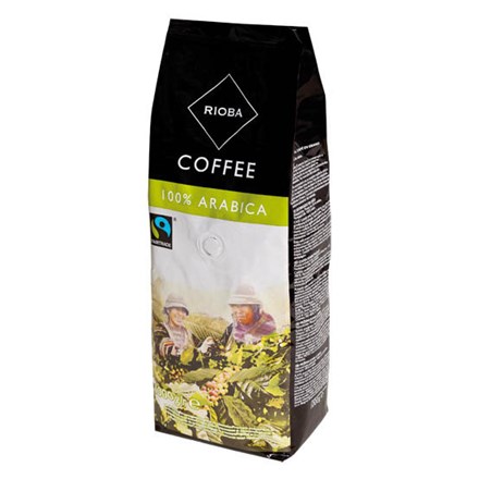 Káva Rioba Fair Trade 100% Arabica - zrnková 1 Kg