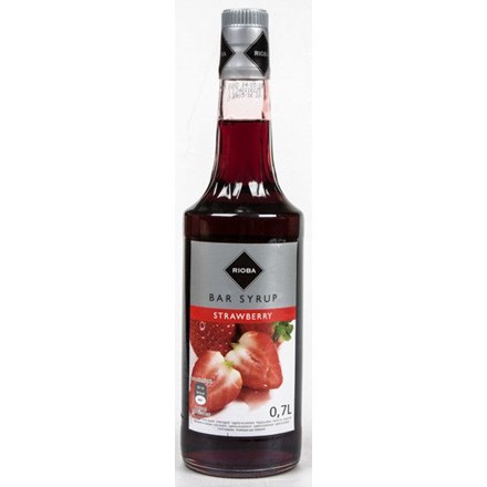 Rioba sirup Strawberry - jahodový sirup 0,7l