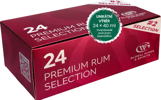 Premium Rum Selection 2 - luxusní rumový kalendář 24x0,04l Global Wines (dárkové balení 1