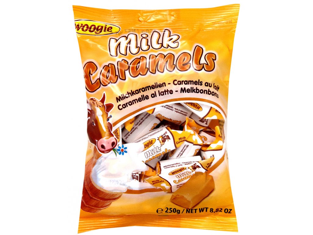 Bonbóny Woogie Milk Caramels - Mléčné karamelky 250g