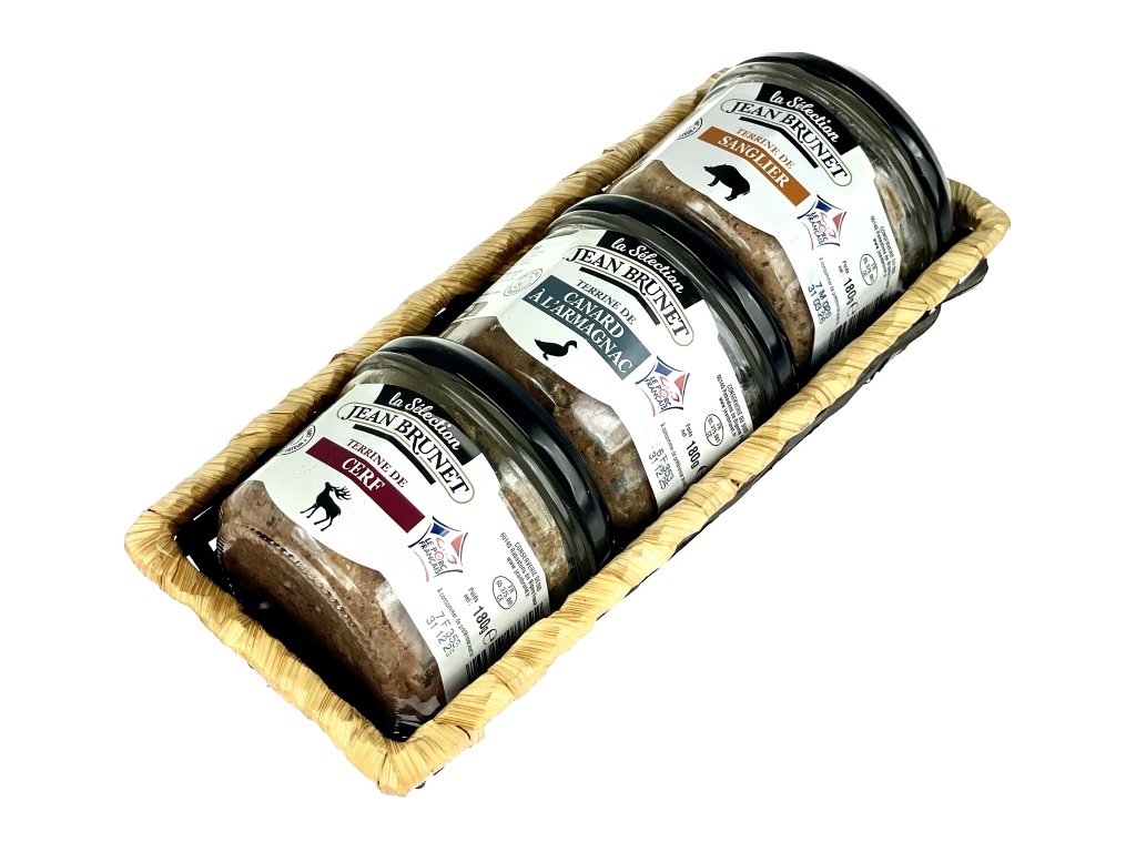 Dárková sada Jean Brunet Myslivecké Trio Deluxe 3x180g